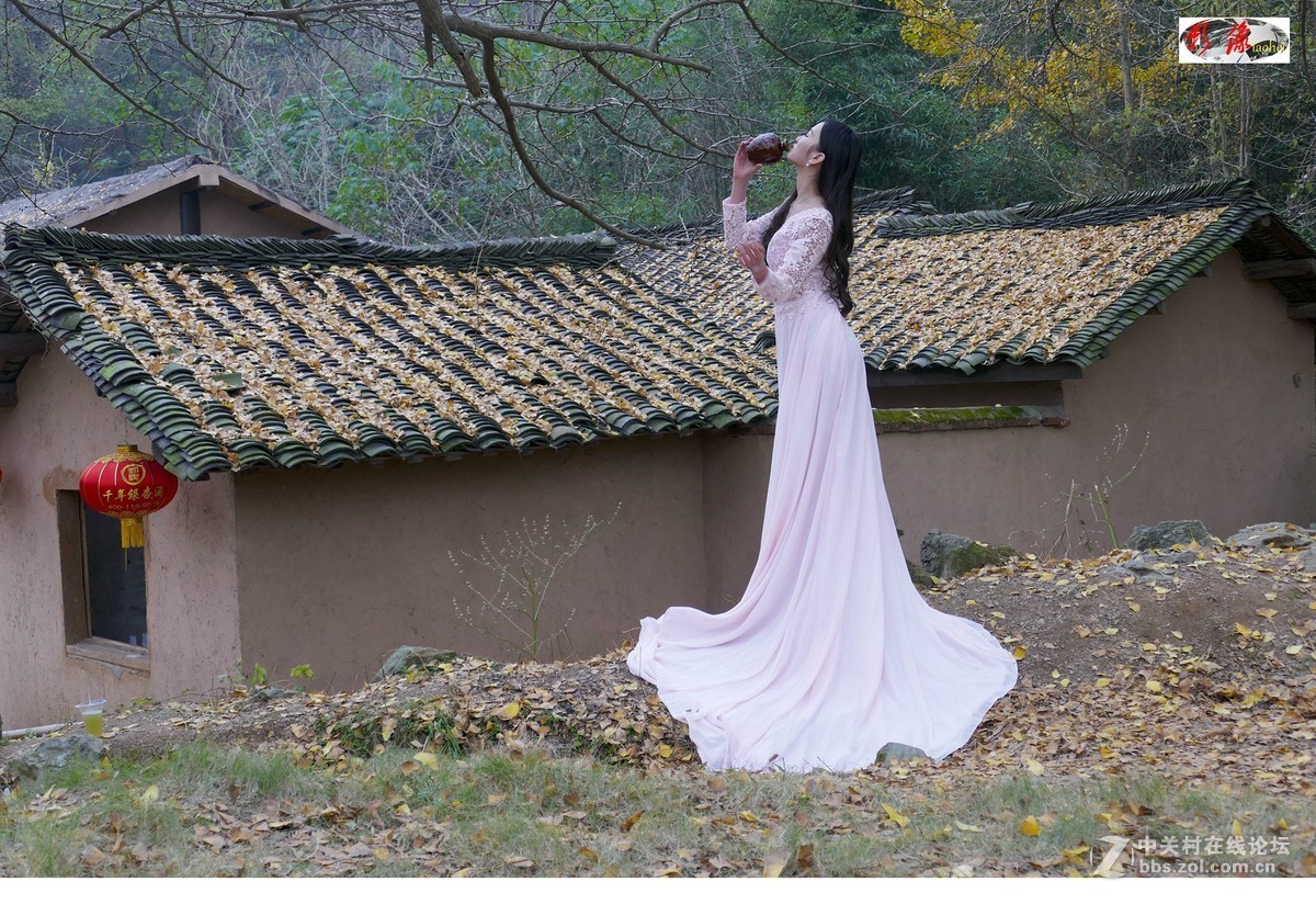 端酒壺的妙齡女郎