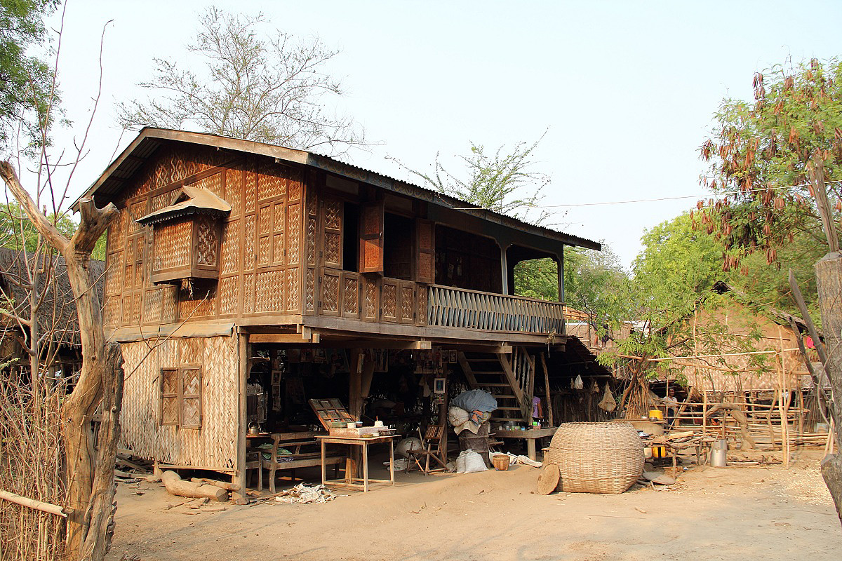 缅甸乡下房子图片