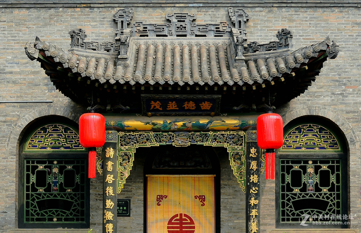 山西乔家大院门楼欣赏