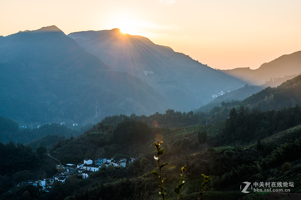 皖南坡山村之夕阳2015.11.26.