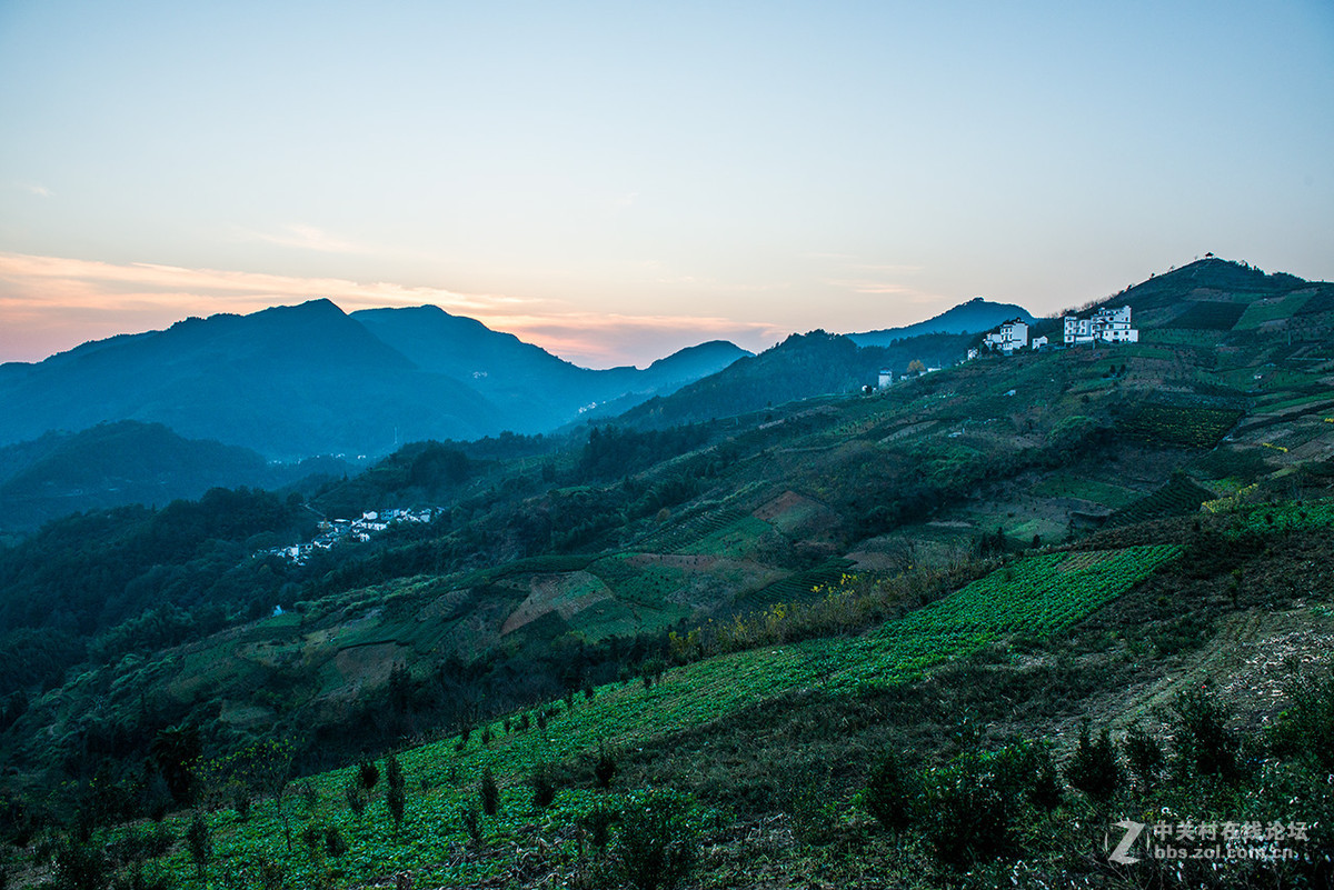 皖南坡山村之夕阳2015.11.26.