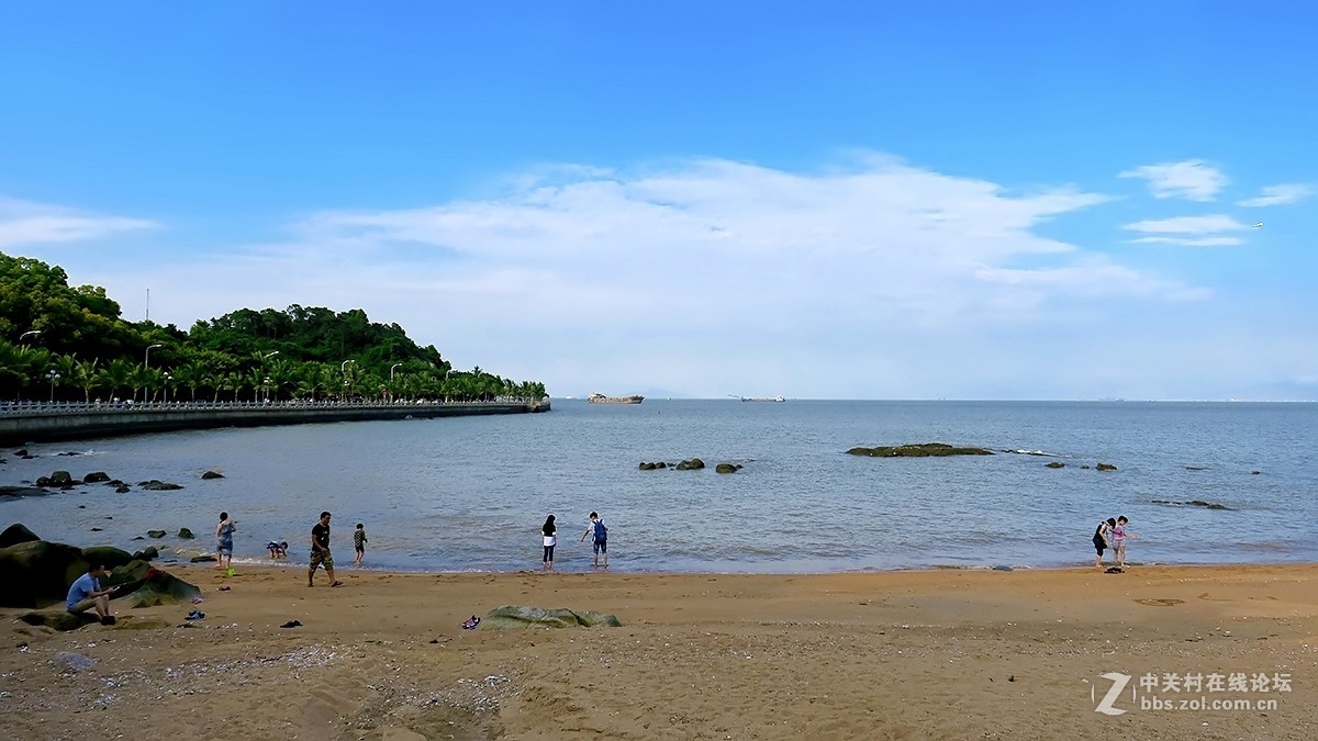 珠海情侣路傍的海滩