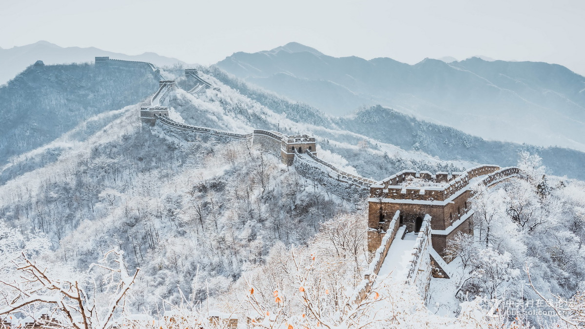 慕田峪长城雪景图片图片