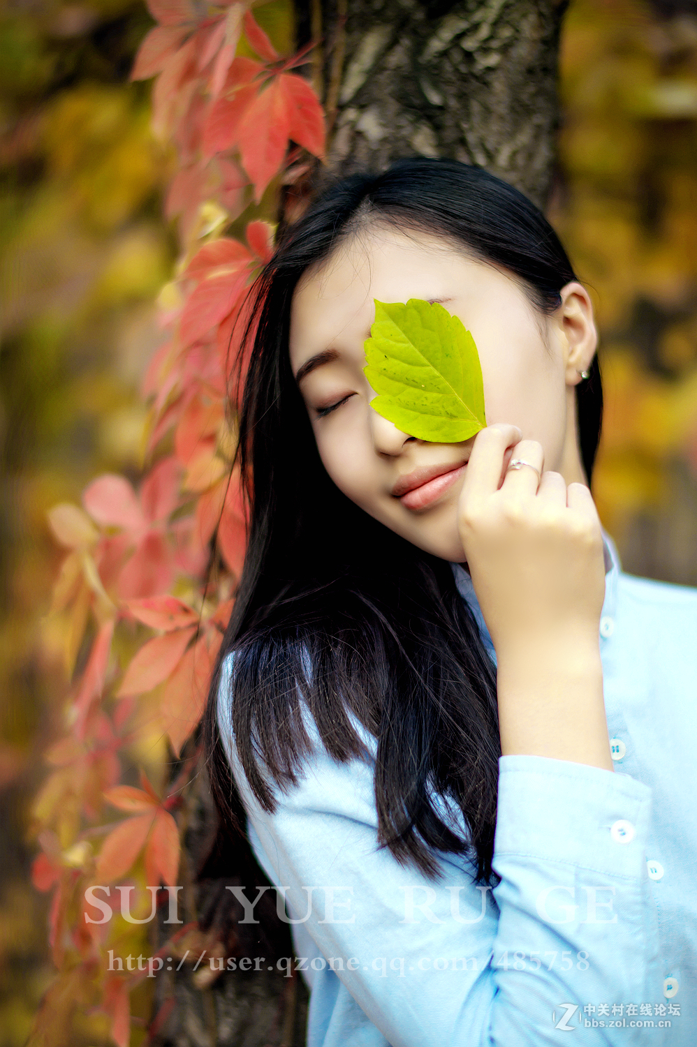 岁月如歌  秋叶人像  尼康 58mm f/1.4G