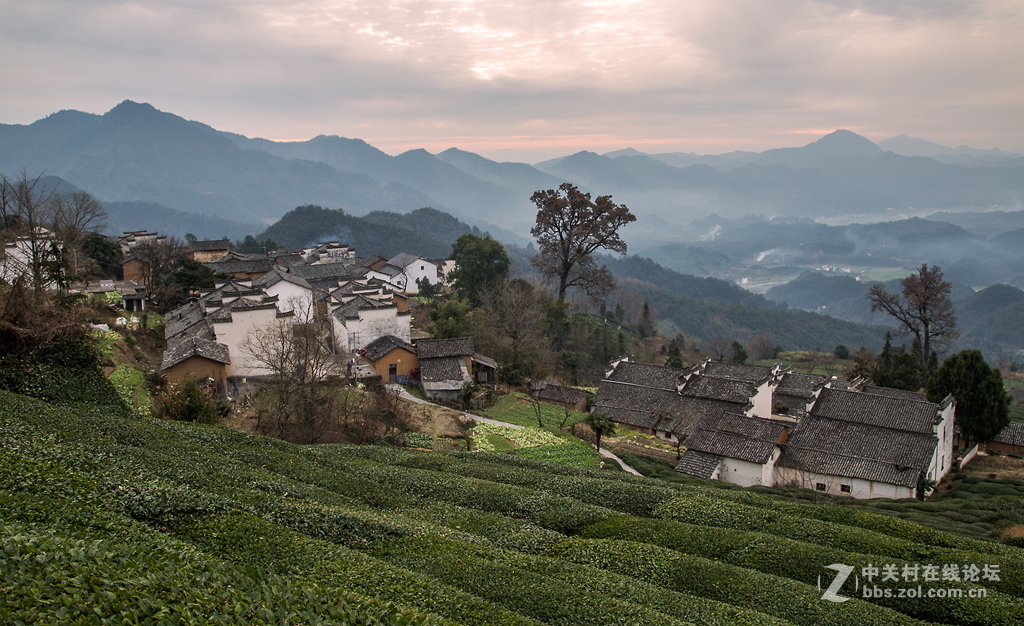 宁静的小山村休宁蓝田金龙村