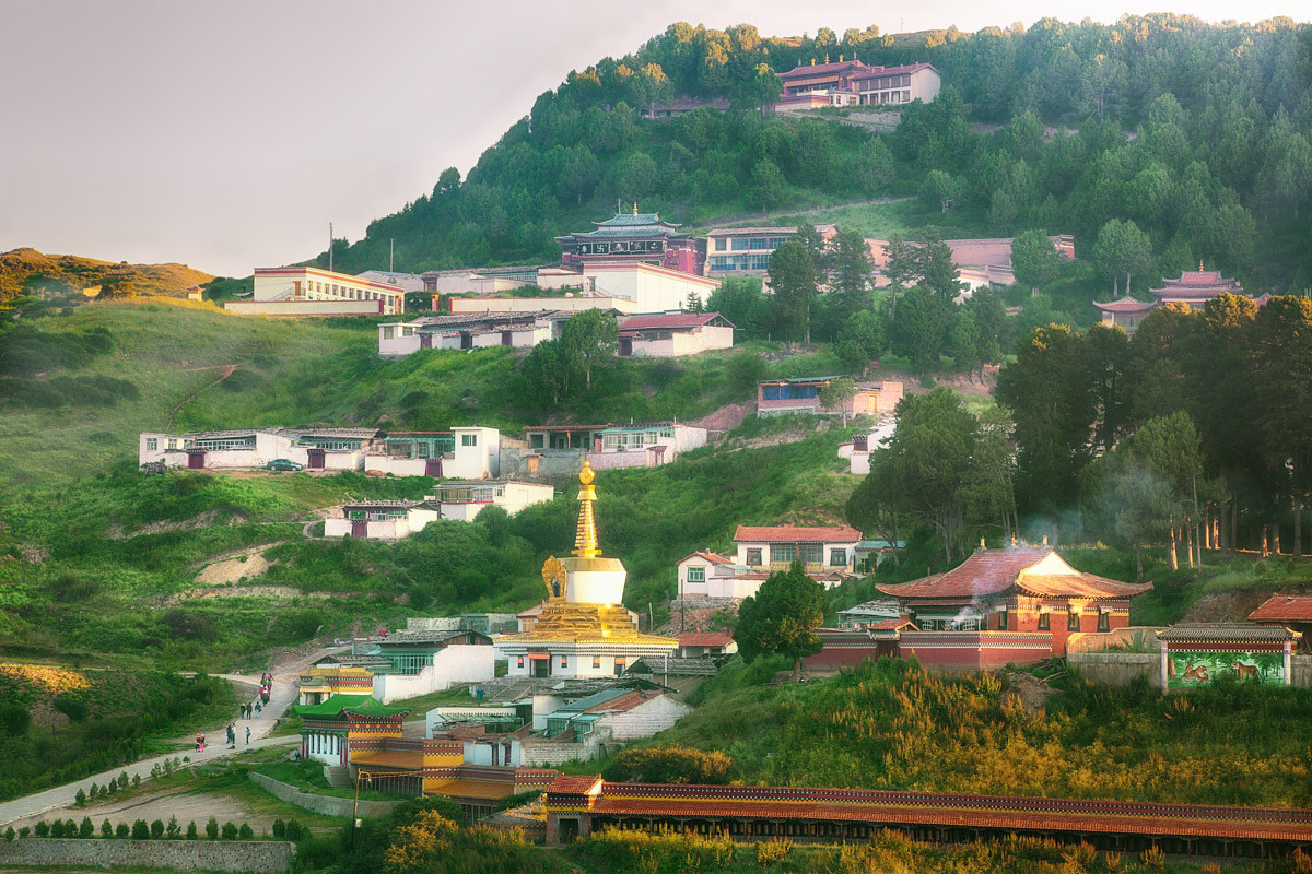 甘南行-桃平羌寨若尔盖县城尕扎那郞木寺
