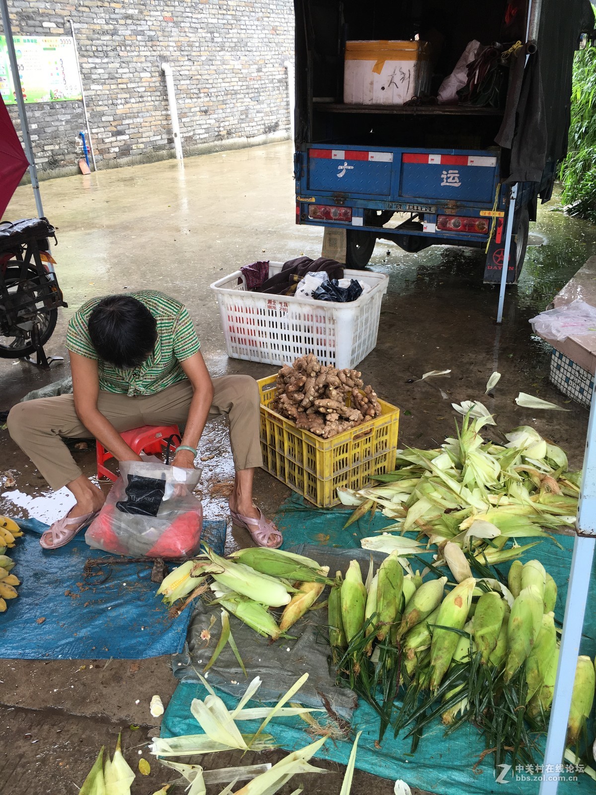 淅淅沥沥的塱头古村