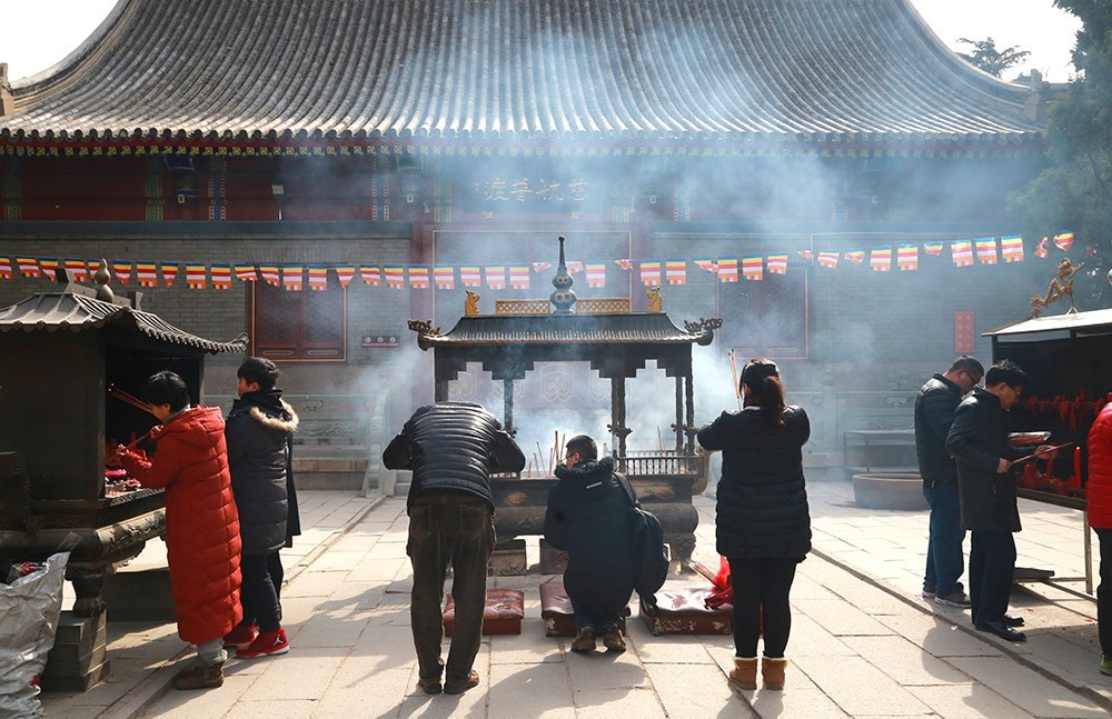 正月里的湛山寺