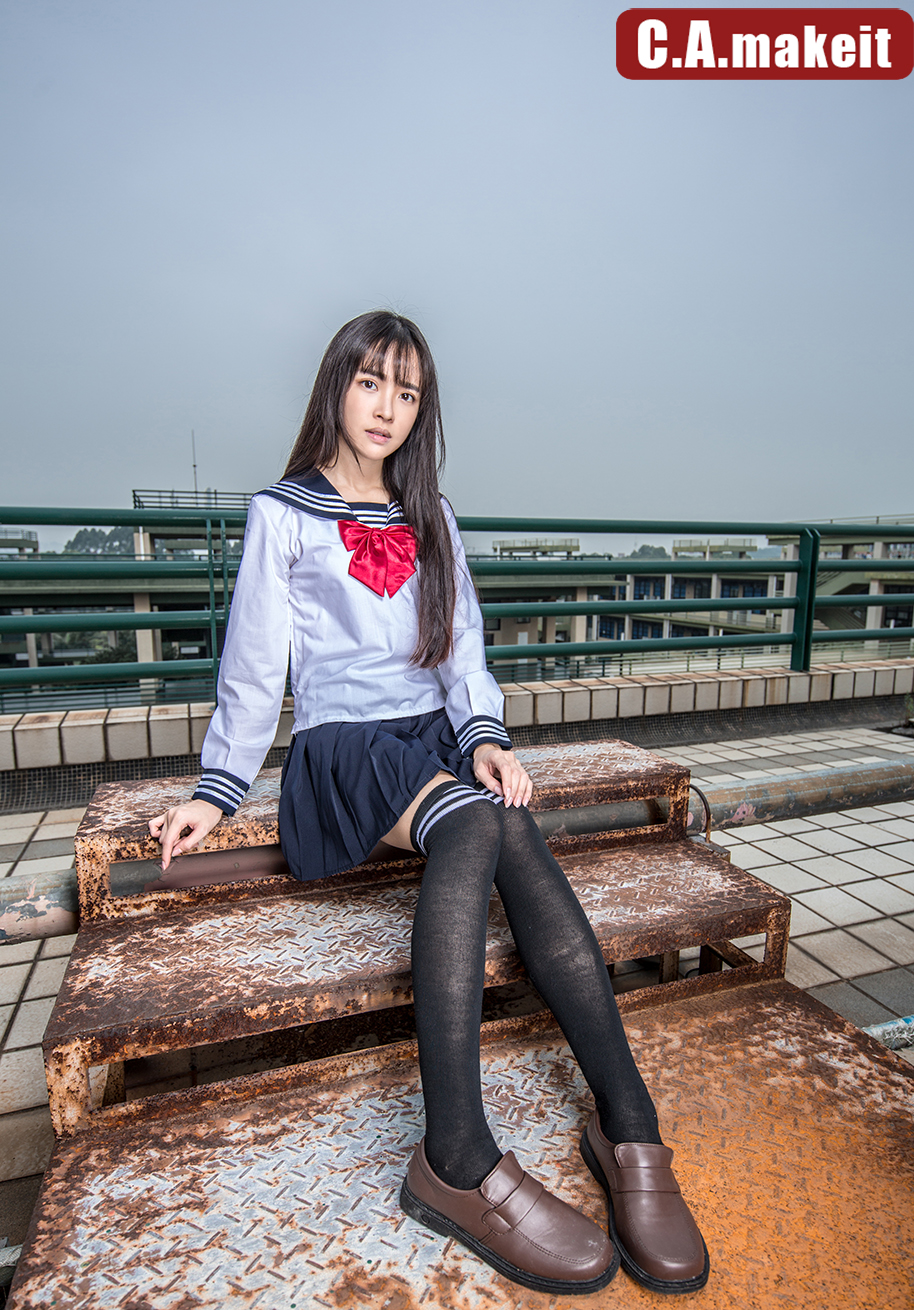 《同一天空下III——蔚蓝幻想》——广角JK外拍灯人像