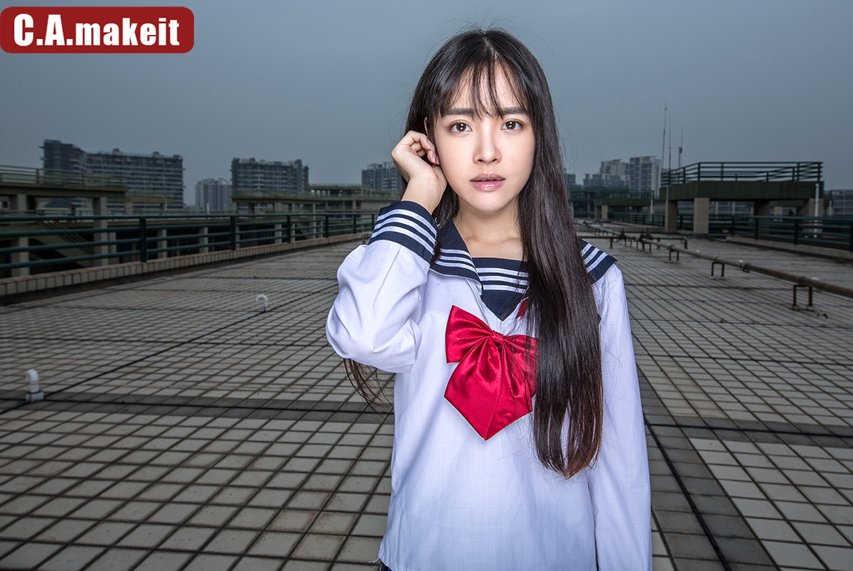 《同一天空下III——蔚蓝幻想》——广角JK外拍灯人像