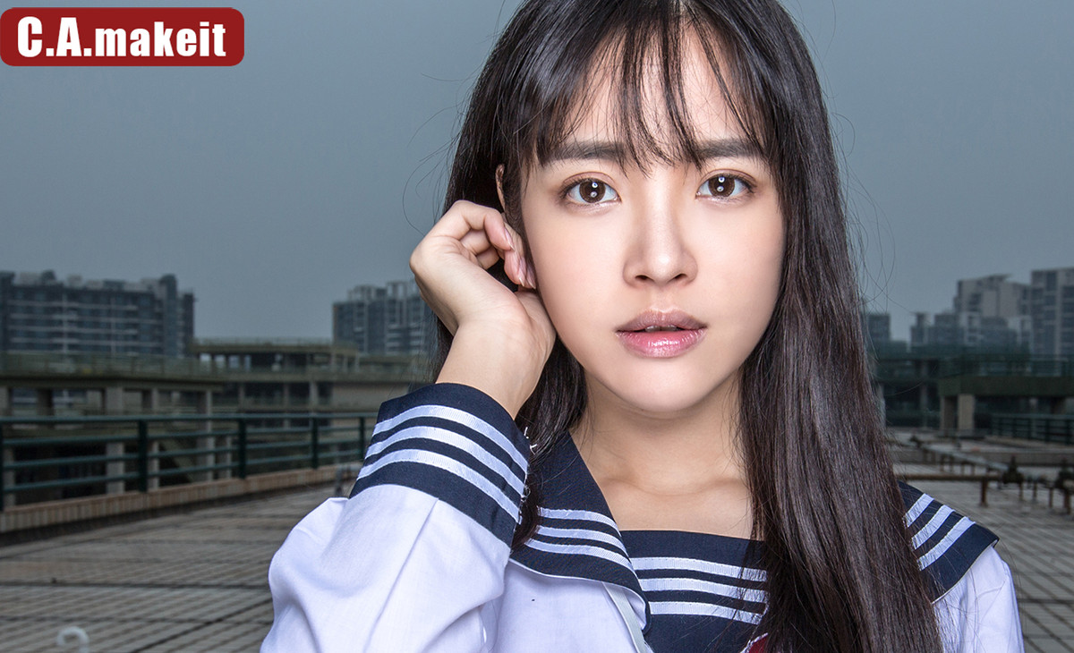 《同一天空下III——蔚蓝幻想》——广角JK外拍灯人像