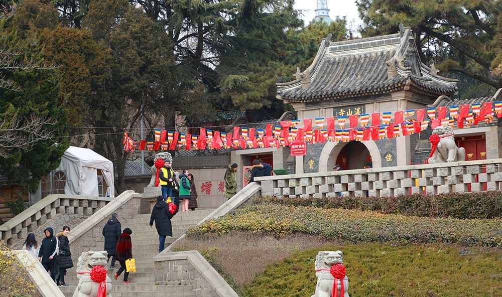 正月里的湛山寺