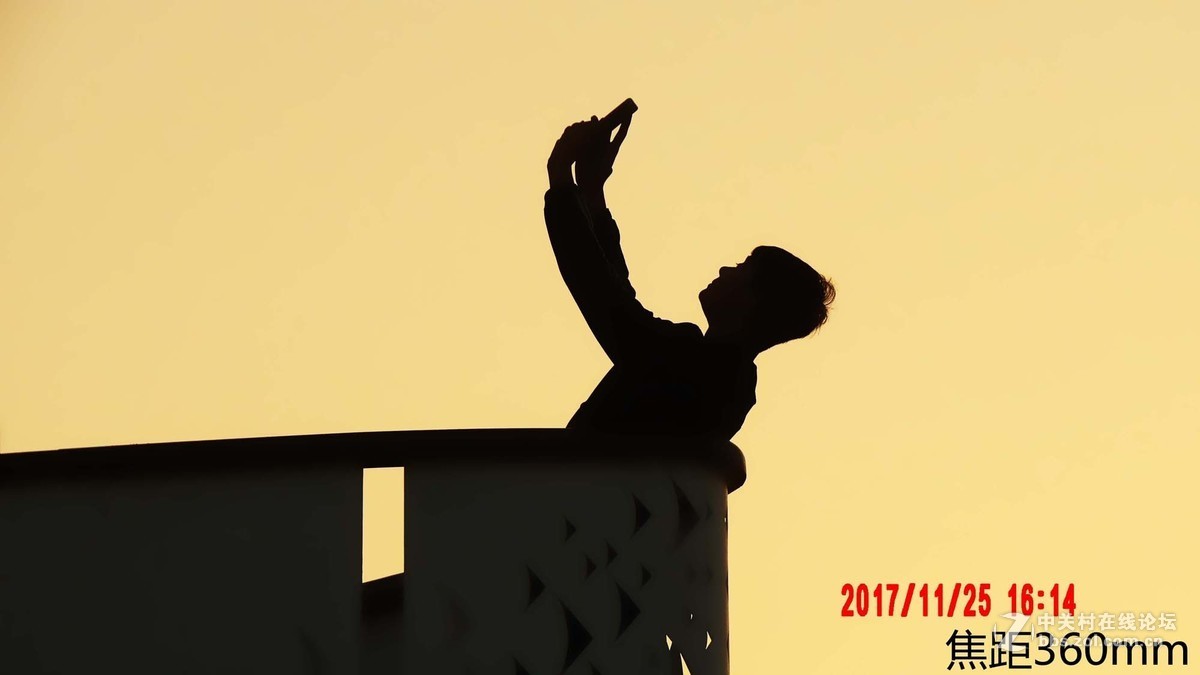 AZ901瞭望塔日落剪影抓拍