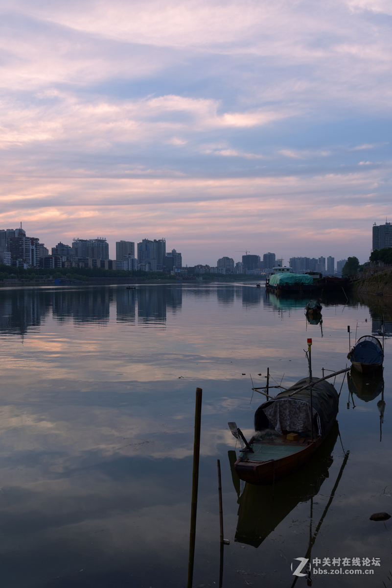 湘江河畔看晚霞