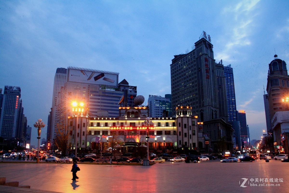 夜景中山广场篇-------2015.11。5日沈阳中山广场 黄昏时刻 行摄习作分享
