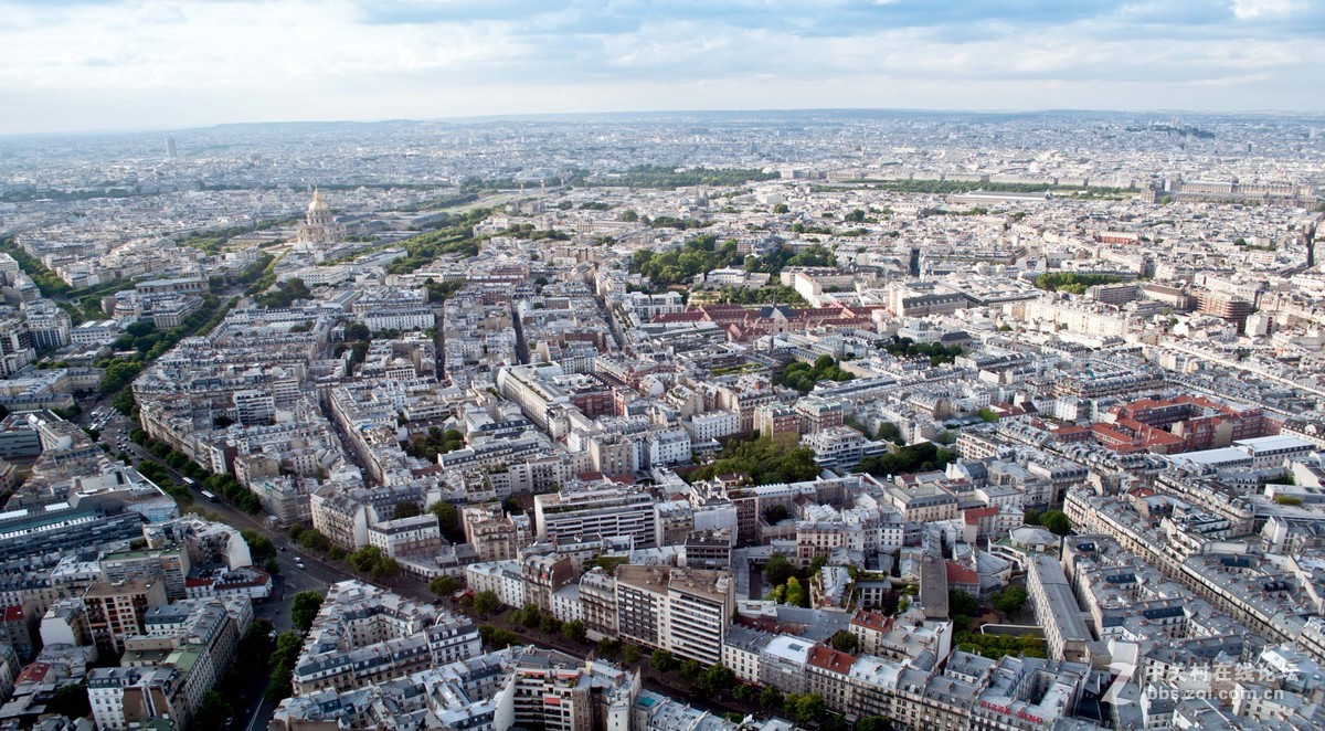 蒙帕纳斯大厦鸟瞰巴黎