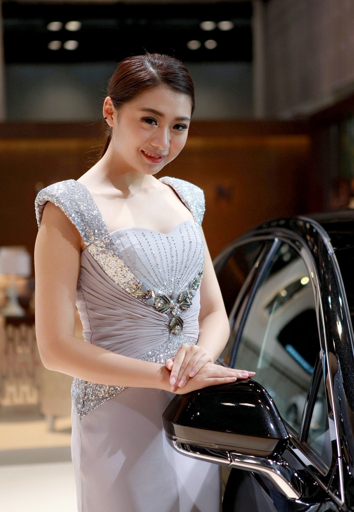 北京新能源车展模特