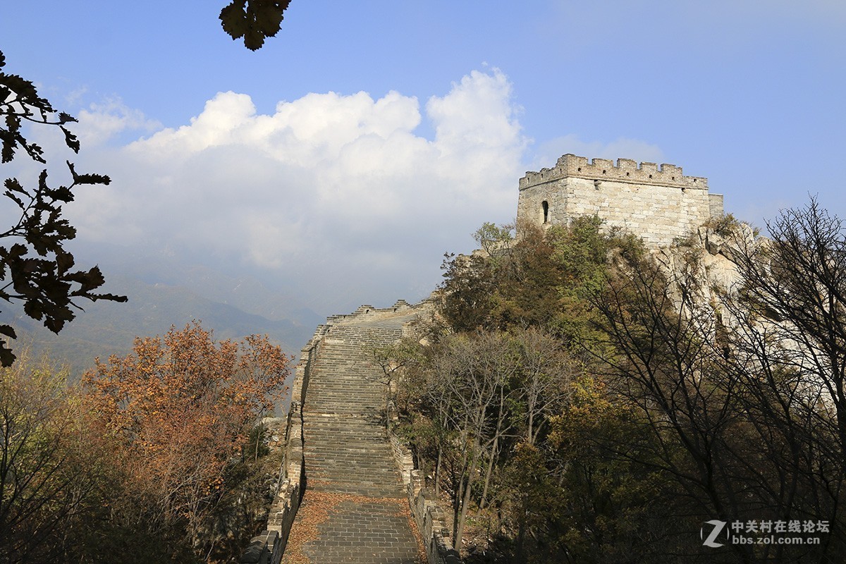 深秋登箭扣长城