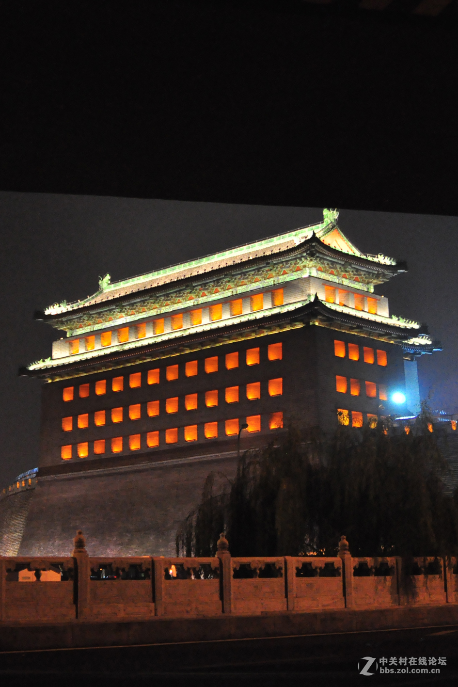 国庆夜北京德胜门城楼