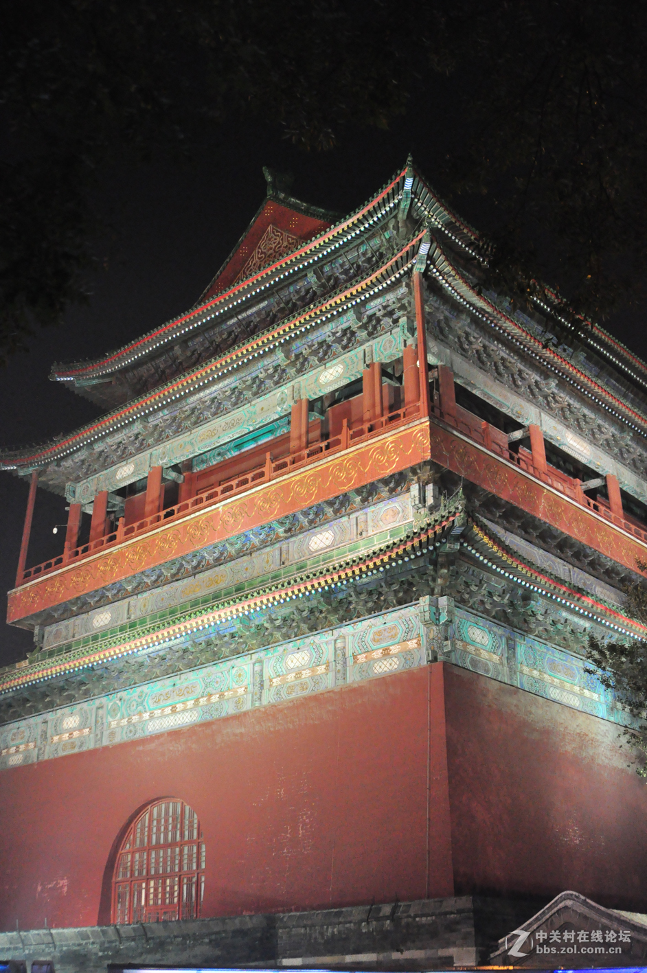 国庆夜北京德胜门城楼-中关村在线摄影论坛