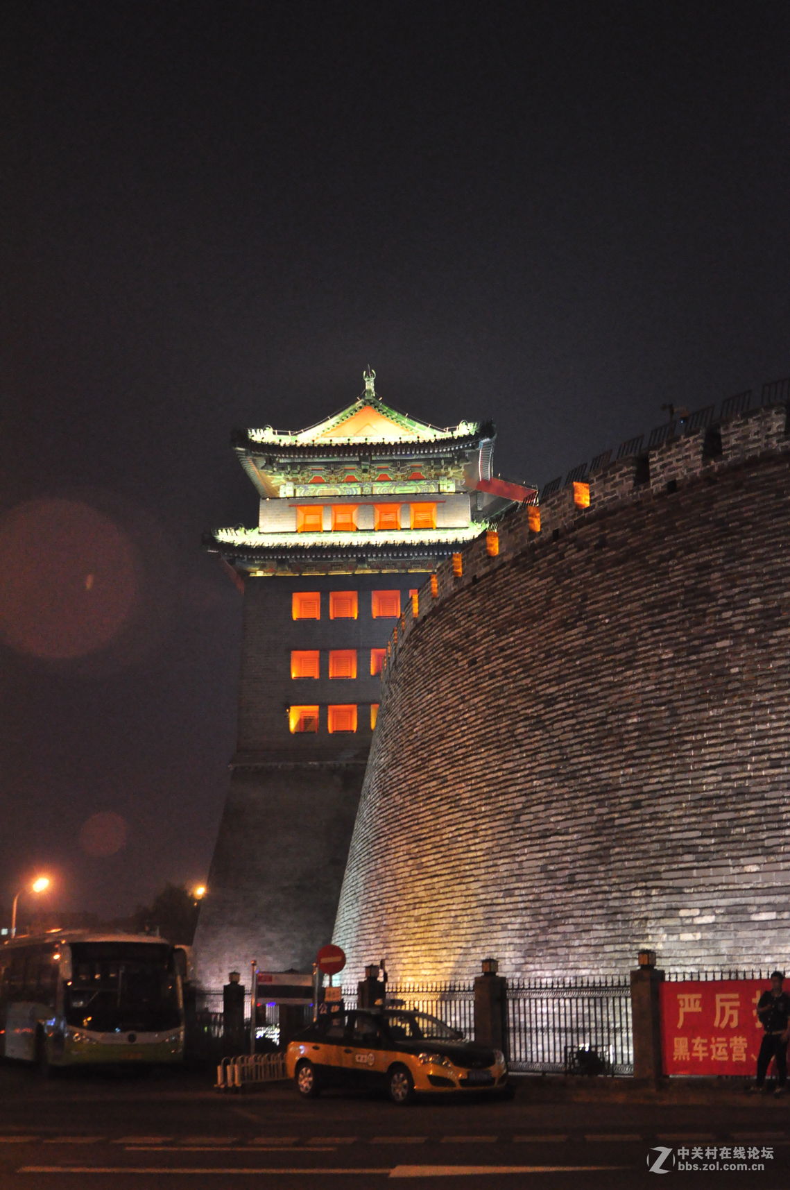 国庆夜北京德胜门城楼