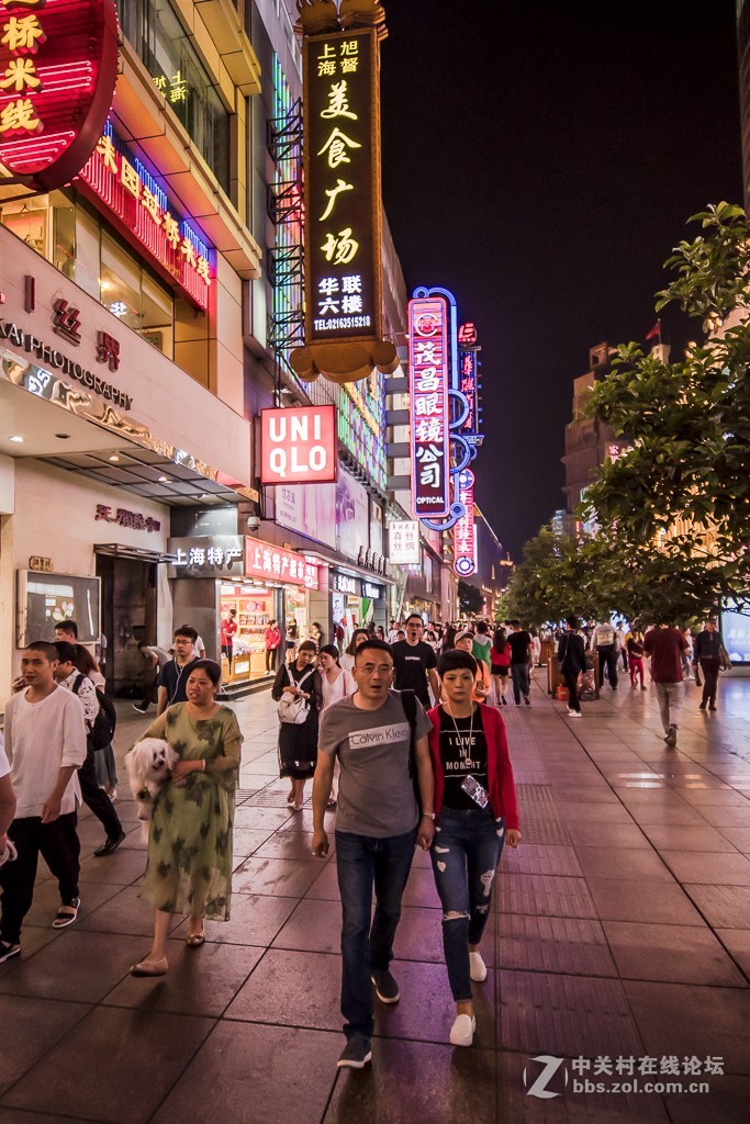 南京路步行街夜景