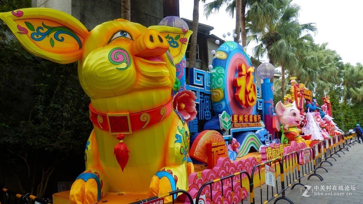 惠州西湖2019迎春花灯