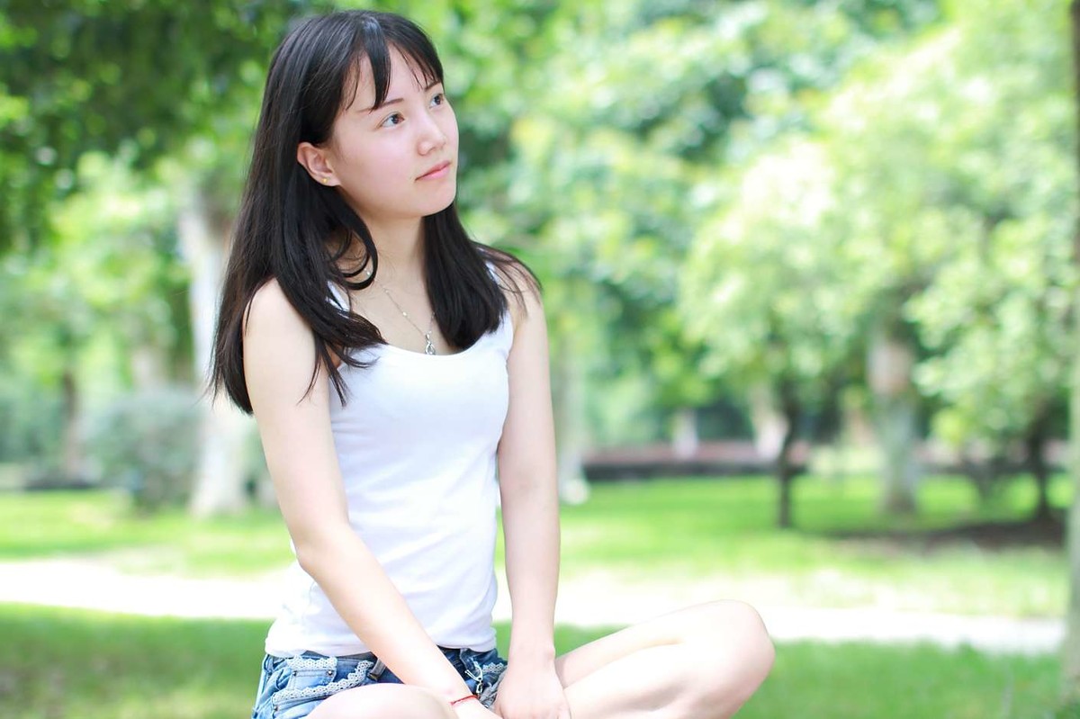 清新森系，妹子外拍