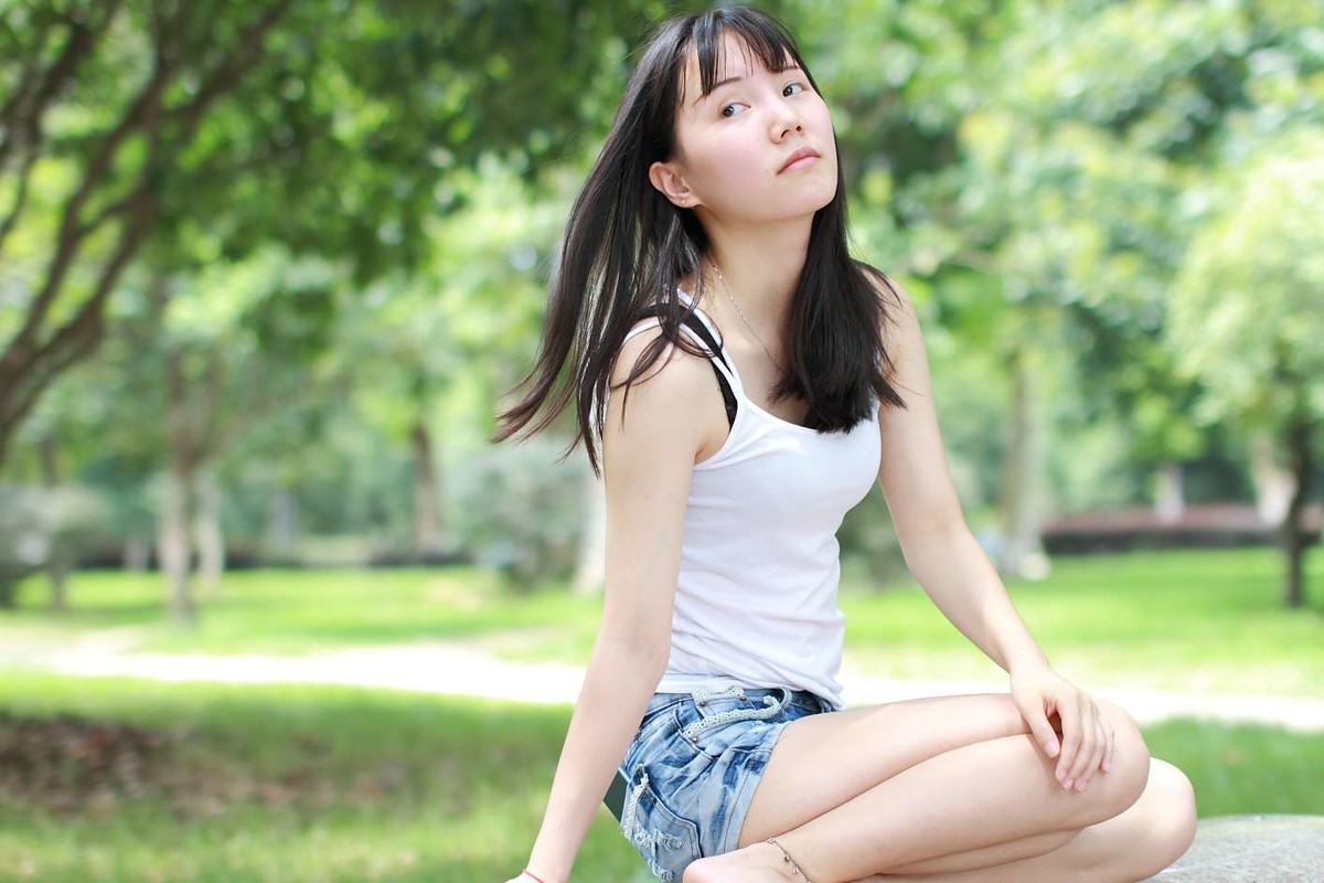 清新森系，妹子外拍