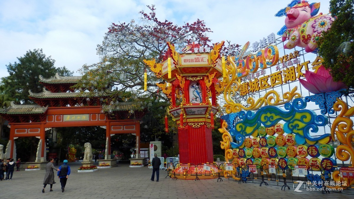 惠州西湖2019迎春花灯