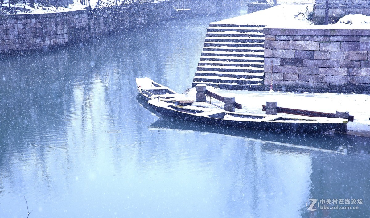 雪中的西溪湿地