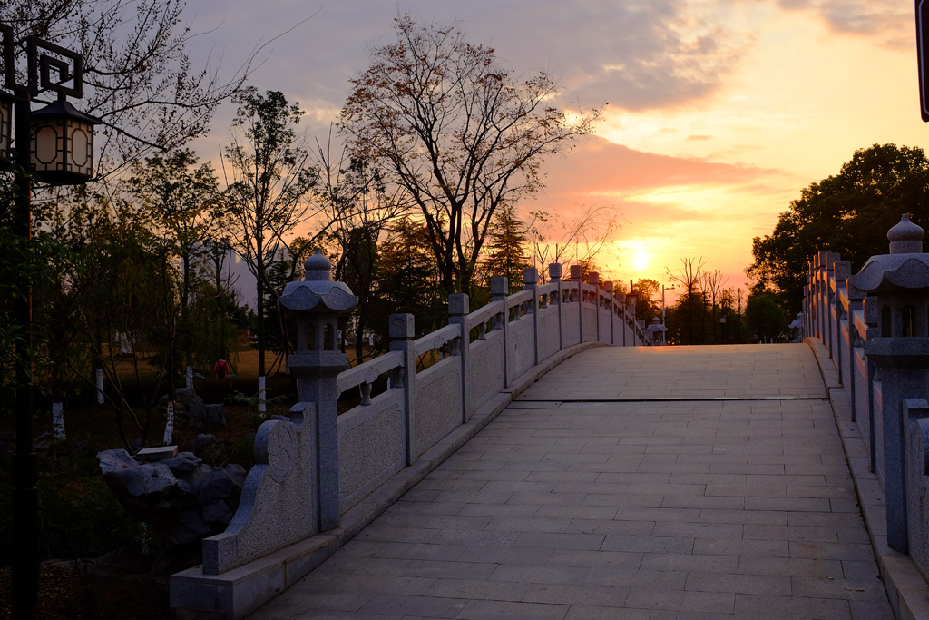 下班途中的沙湖