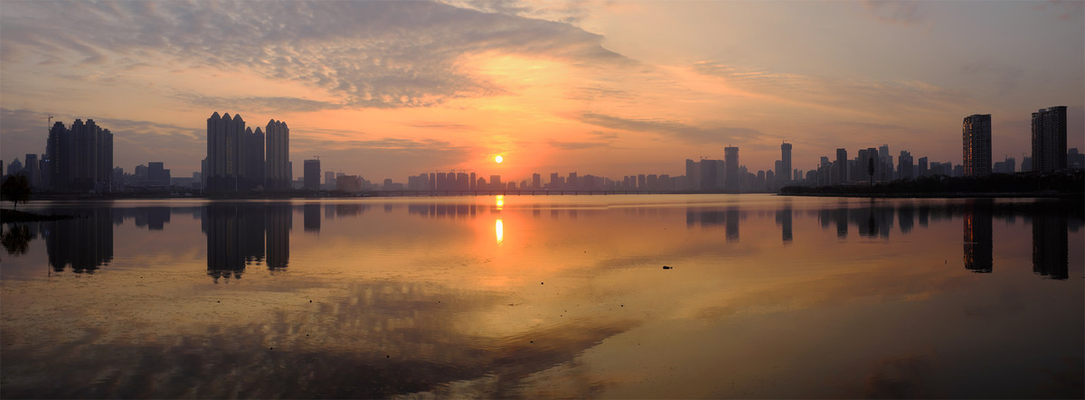 下班途中的沙湖