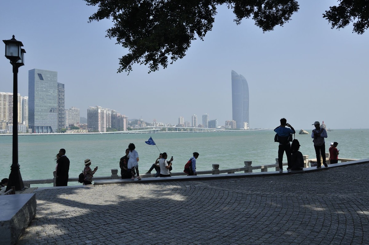 美麗的廈門鼓浪嶼海邊風光攝影