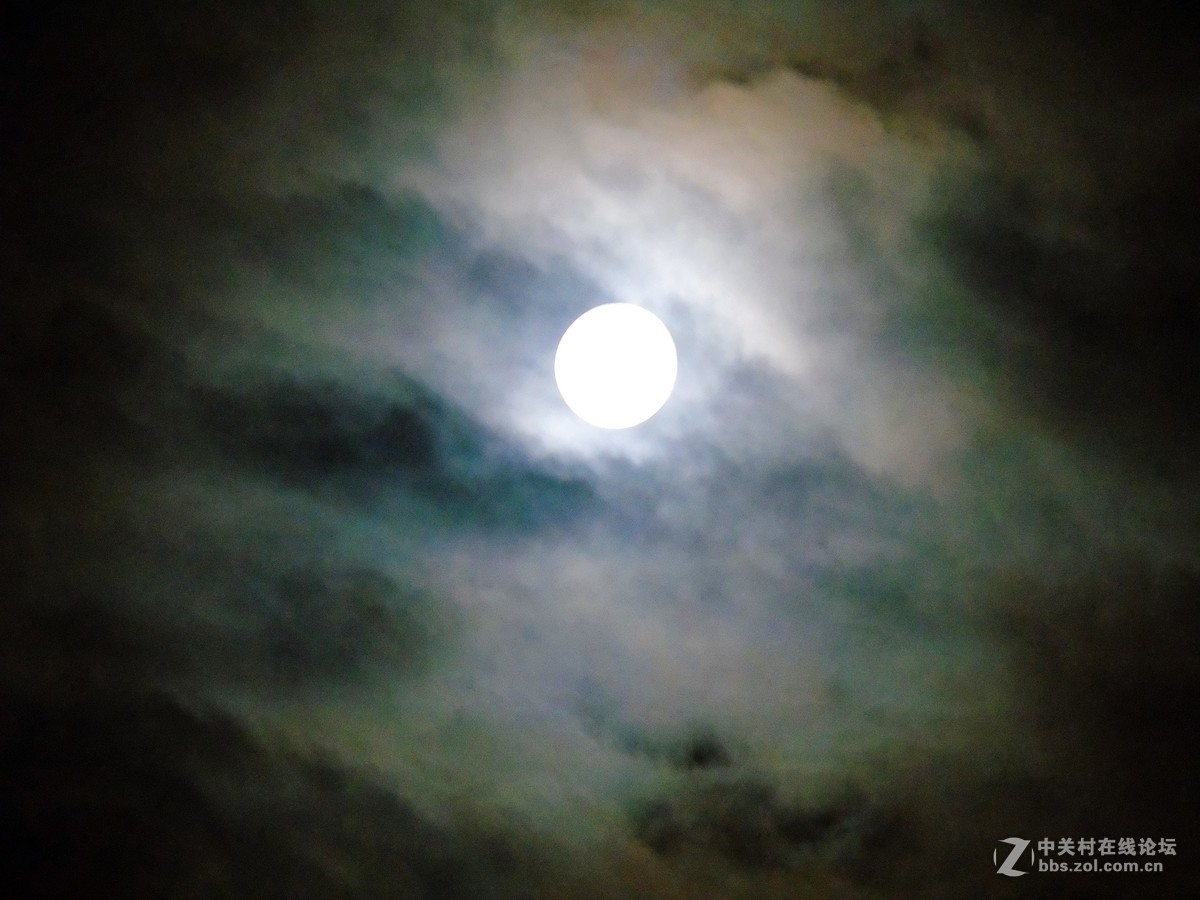 月朦胧,鸟朦胧……摄于秋雨过后的月圆之夜-中关村在线摄影论坛