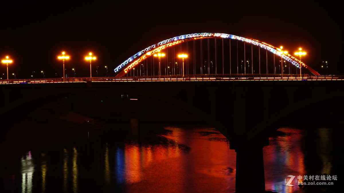 梧州高旺大桥夜景图片