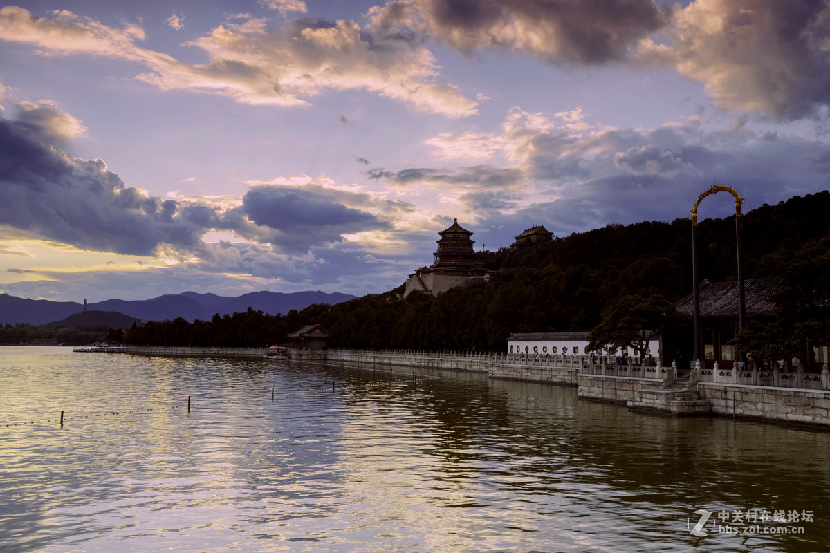 颐和园的落日
