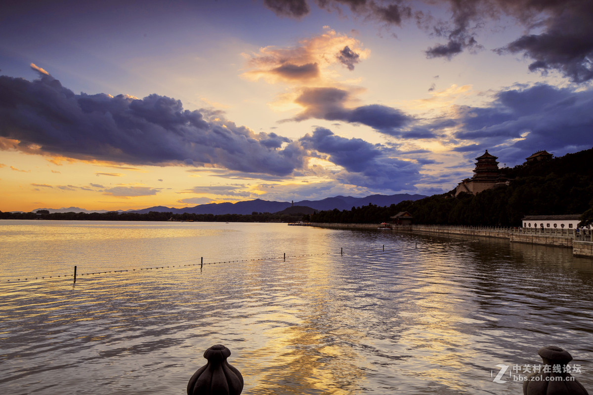 颐和园的落日