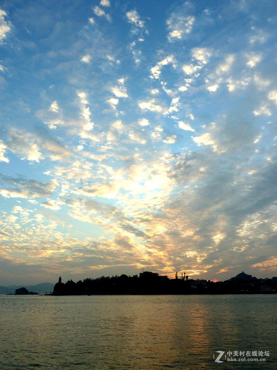 厦门海边晚霞
