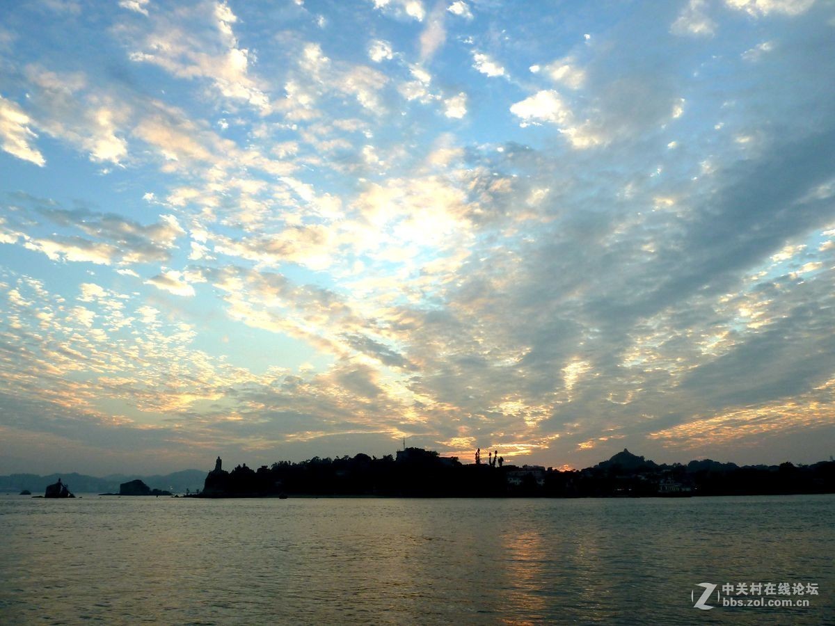 厦门海边晚霞