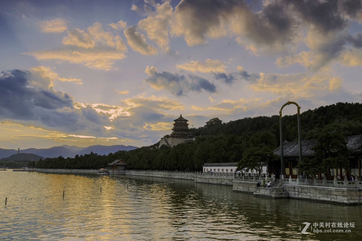 颐和园的落日