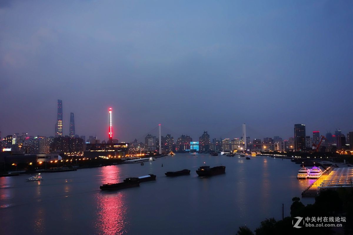 黄浦江夜景-中关村在线摄影论坛