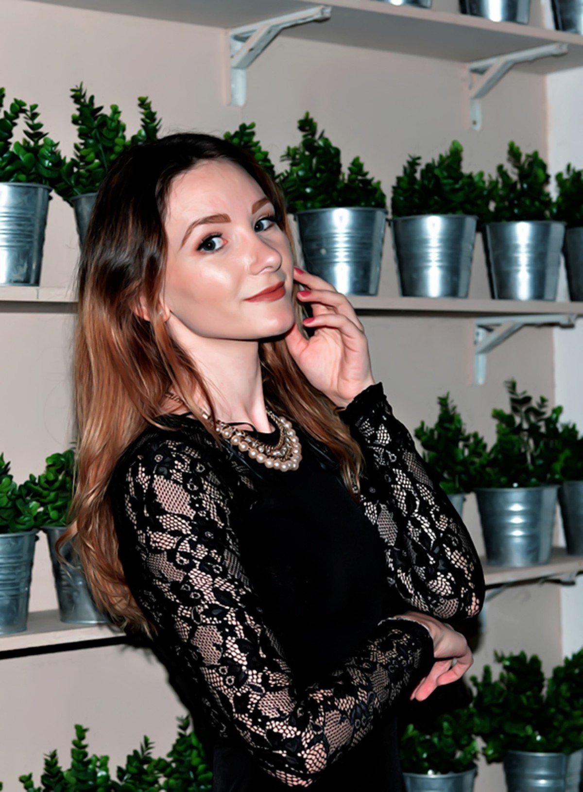 咖啡屋漂亮波兰美女