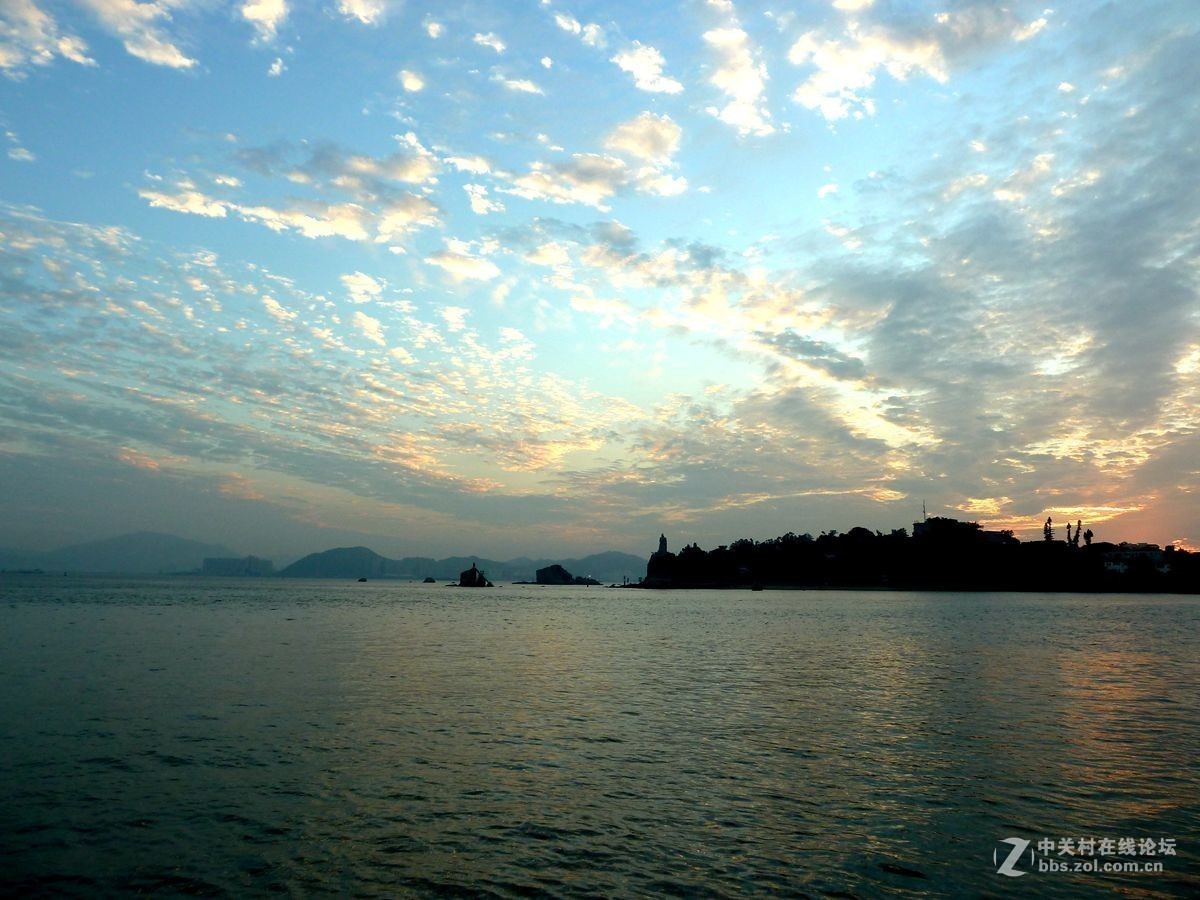 厦门海边晚霞