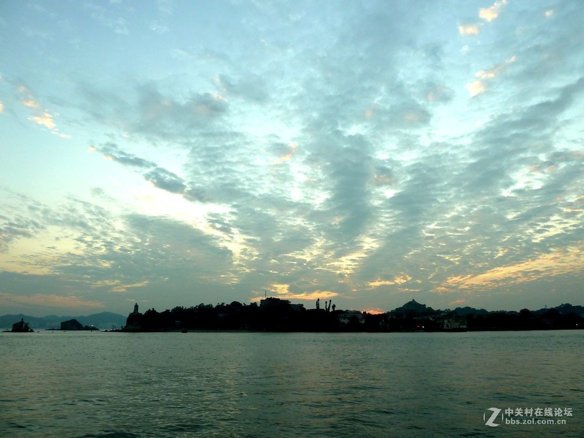 厦门海边晚霞