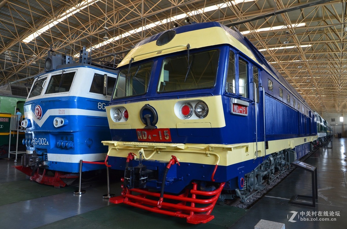 北京铁道博物馆东郊馆的部分火车头