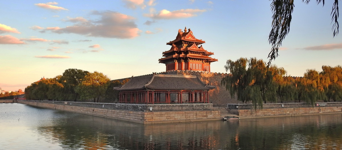 故宫角楼夕照美