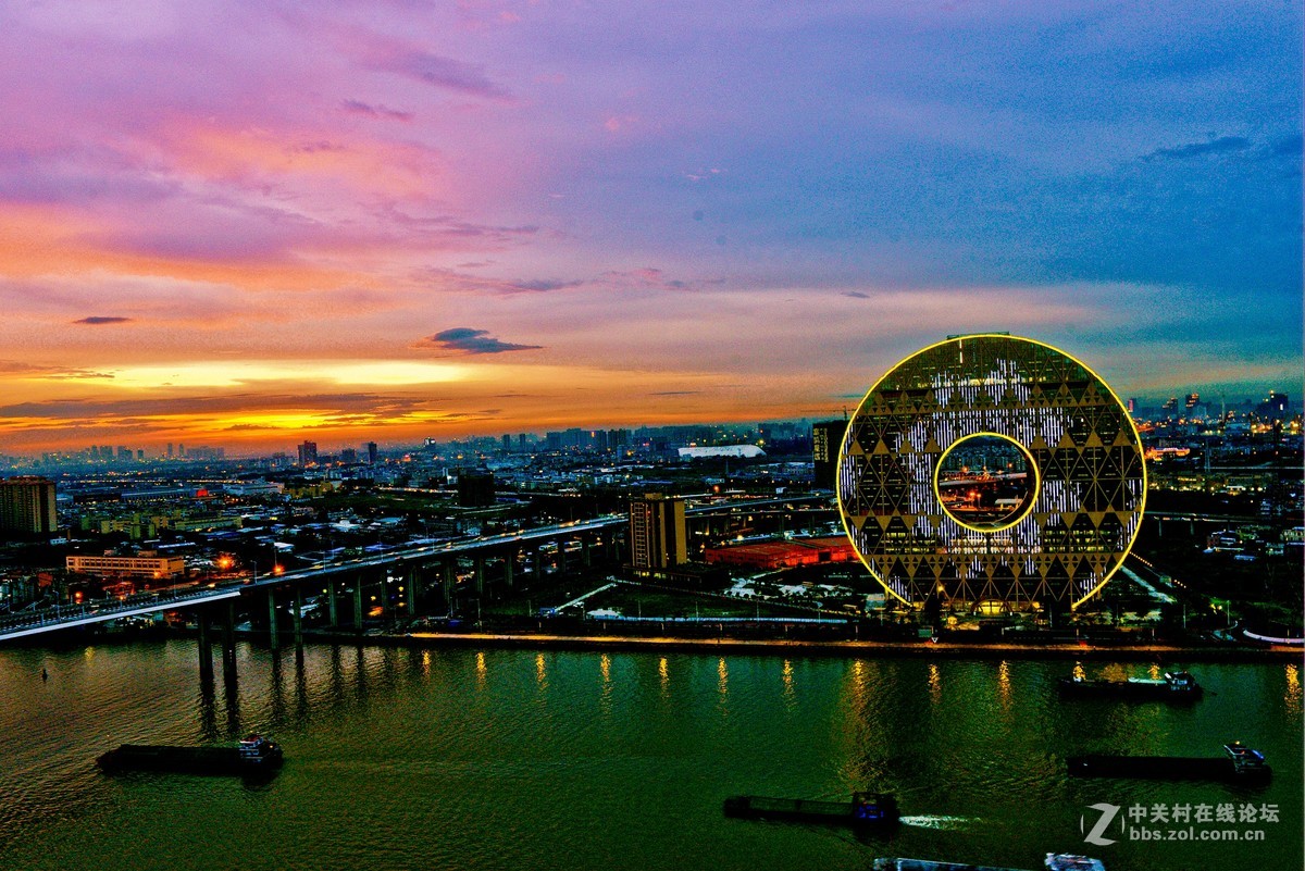 广州夕阳下的风景