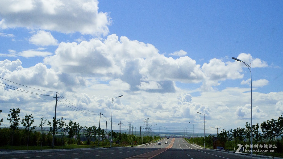 呼伦贝尔的蓝天和白云