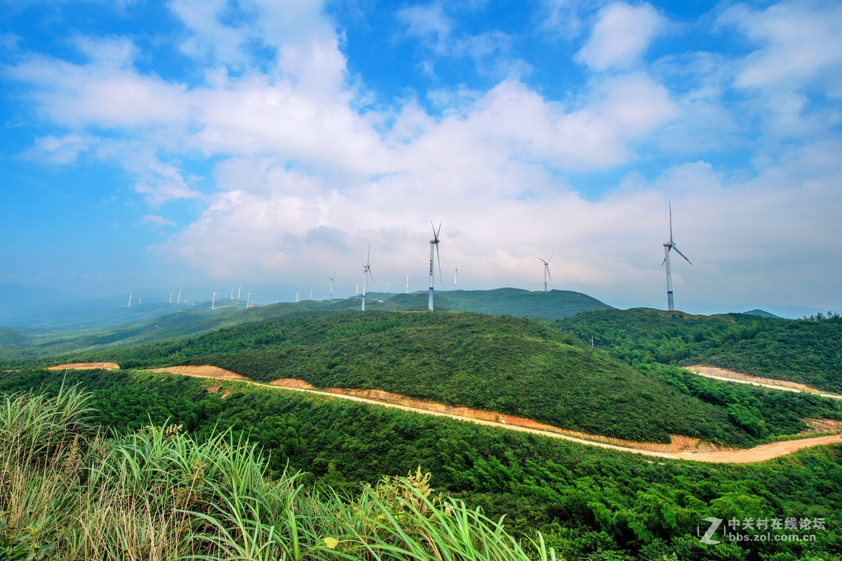 桂林興安摩天嶺風電場風光風景記實拍攝2